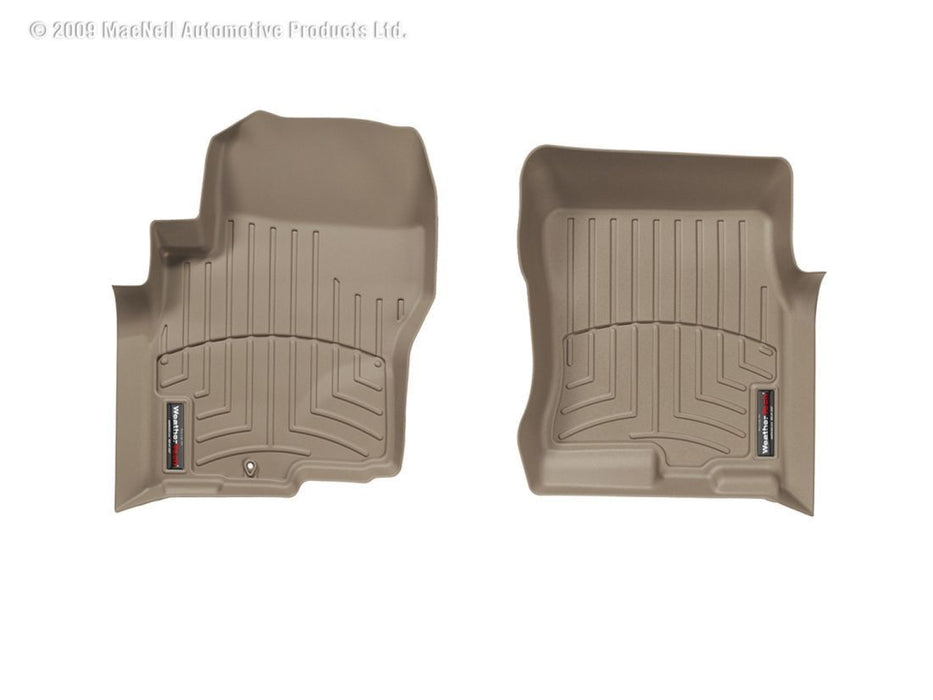 WeatherTech 05+ Nissan Frontier Crew Cab Front FloorLiner - Tan WeatherTech