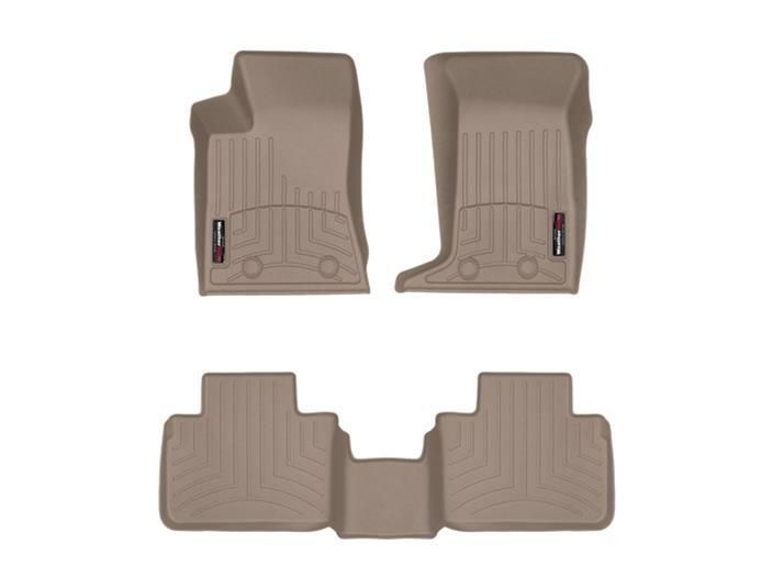 WeatherTech 05-11 Cadillac STS (AWD Only) Front and Rear FloorLiner - Tan WeatherTech