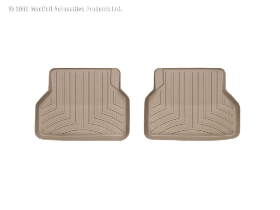 WeatherTech 04-10 BMW 5-Series (E60) Rear FloorLiner - Tan WeatherTech