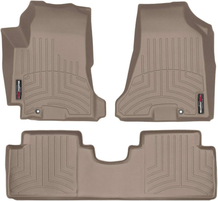 WeatherTech 05-07 Hyundai Tucson Front and Rear FloorLiner - Tan WeatherTech