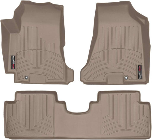 WeatherTech 05-07 Hyundai Tucson Front and Rear FloorLiner - Tan WeatherTech