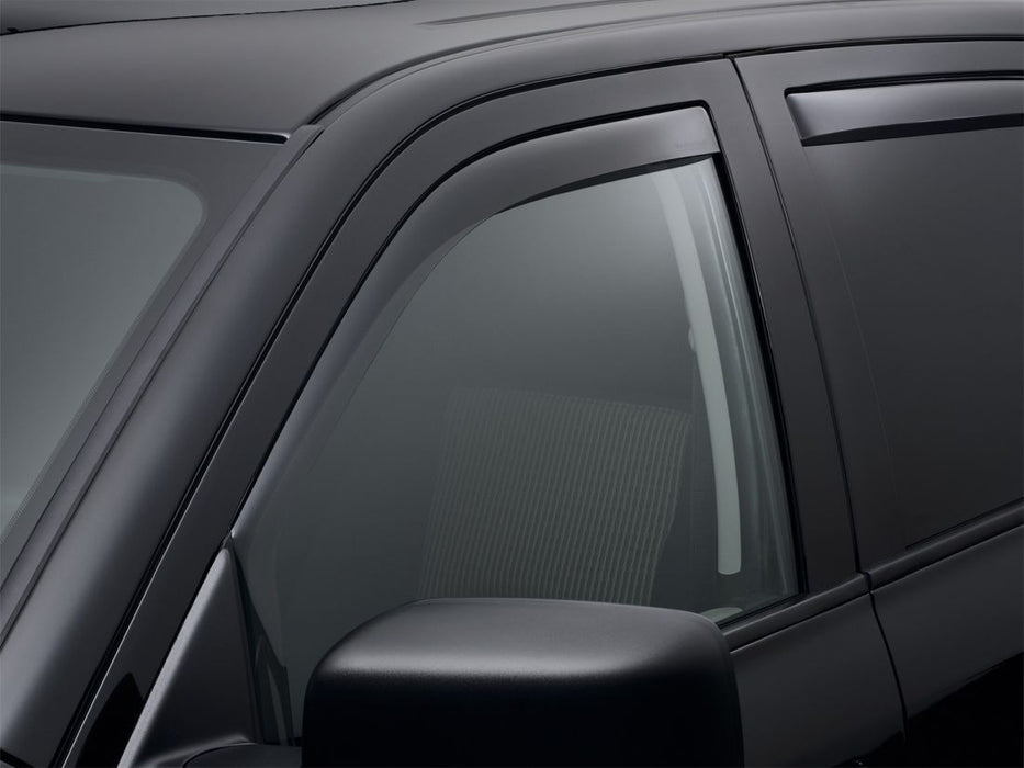 WeatherTech 09+ Dodge Ram 1500 Front Side Window Deflectors - Dark Smoke WeatherTech