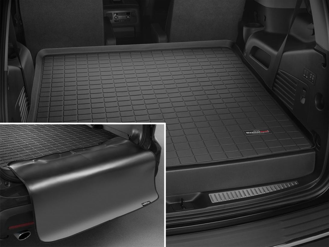 WeatherTech 440042 Tappetini Auto In Gomma Per Chevrolet Tahoe E GMC Yukon (2007-2014), 2° Fila, Nero