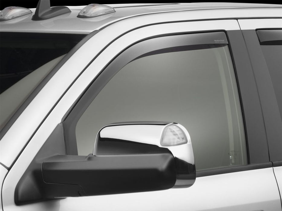 WeatherTech 09+ Dodge Ram 1500 Front Side Window Deflectors - Dark Smoke WeatherTech