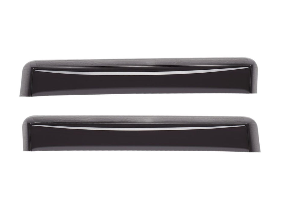 WeatherTech 04-08 Ford F150 Regular Cab Rear Side Window Deflectors - Dark Smoke WeatherTech
