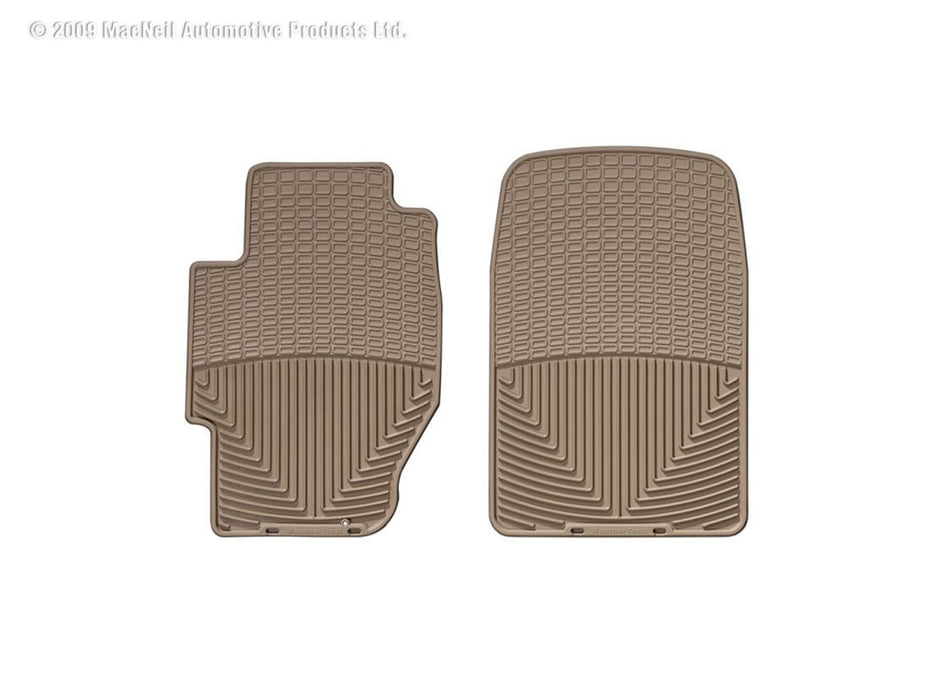 WeatherTech 03 Honda Civic Hybrid Front Rubber Mats - Tan WeatherTech