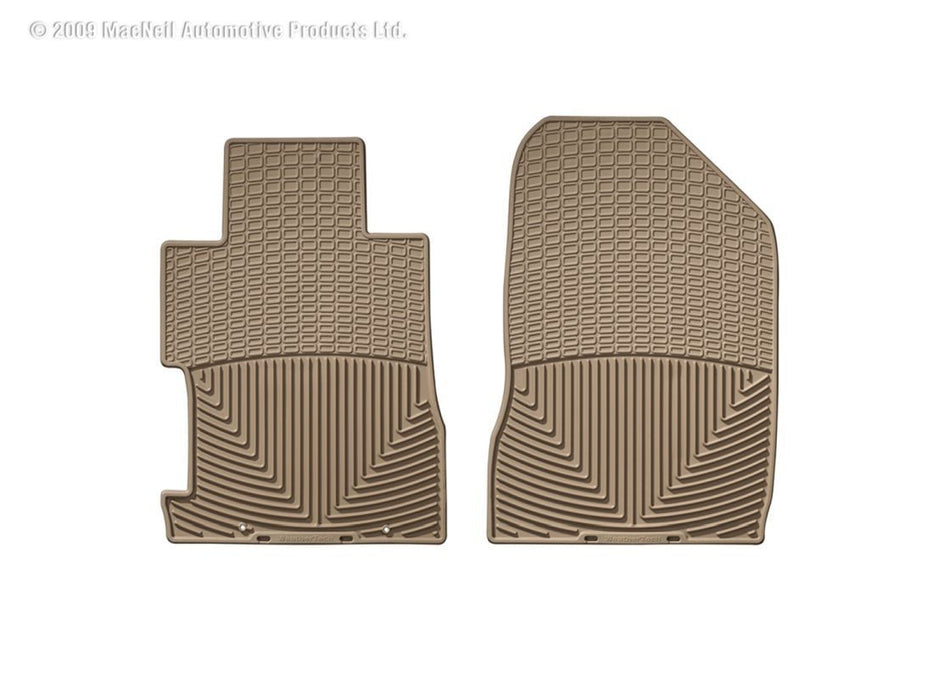 WeatherTech 06-11 Honda Civic Coupe / Si Coupe Front Rubber Mats - Tan WeatherTech