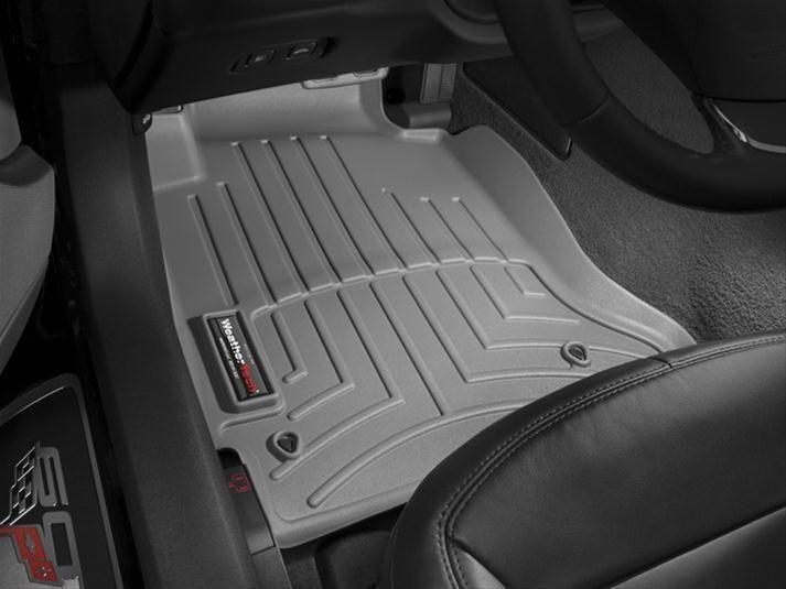 WeatherTech 05-12 Chevrolet Corvette Front FloorLiner - Grey WeatherTech