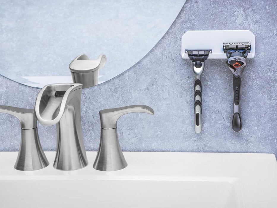 WeatherTech RazorHolder (Holds 2 Razors) Holder Size 4-3/8 x 1-5/8 x 3/4in. - White WeatherTech