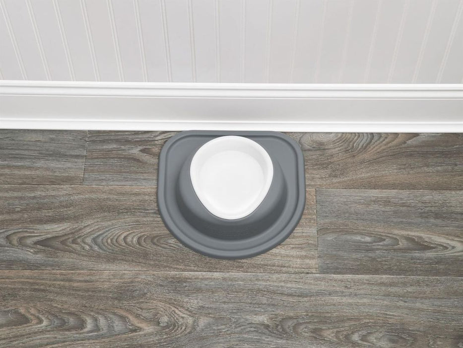 WeatherTech Pet Feeding System Single Low 8oz 1in. Poly Bowl - Light Grey WeatherTech