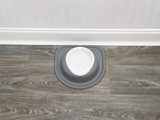 WeatherTech Pet Feeding System Single Low 16oz 2in. Stainless Bowl - Light Grey WeatherTech